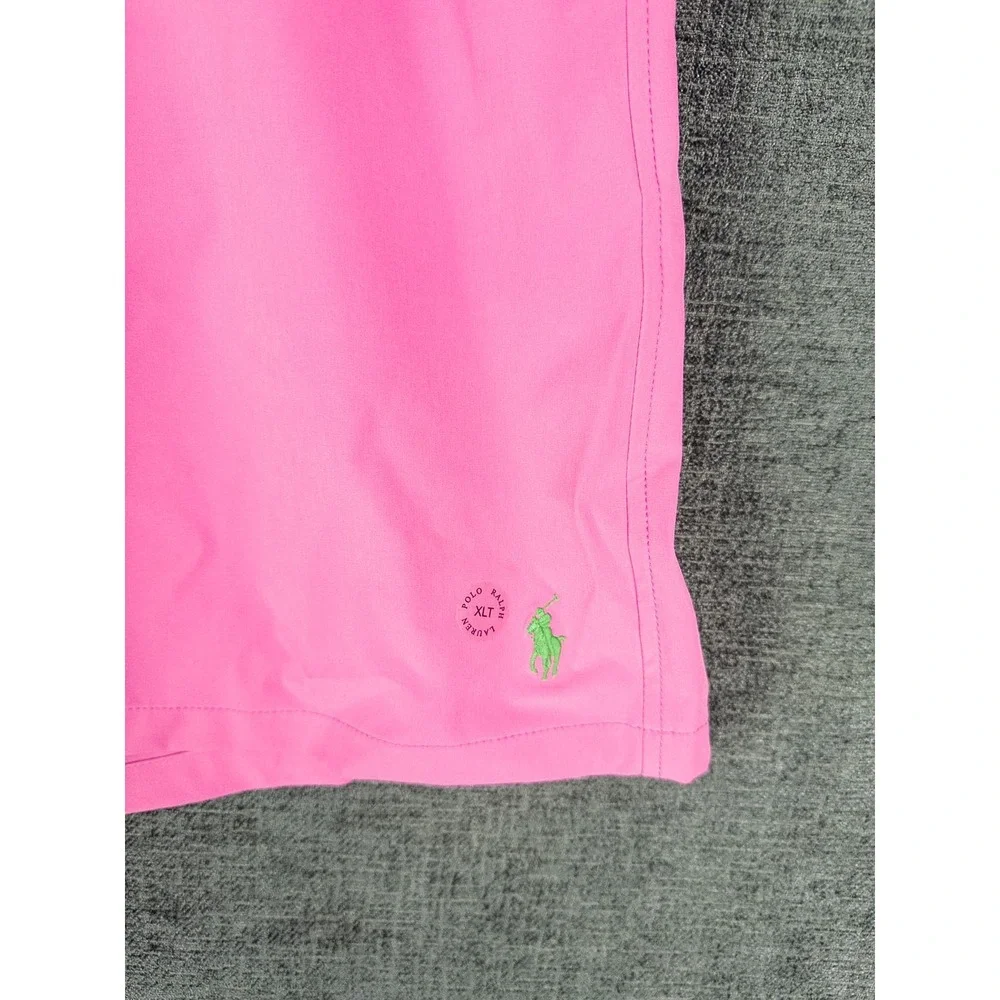 Polo Ralph Lauren Swim Trunks Shorts Mens XLT Pink Embroidered Pony Beach Preppy